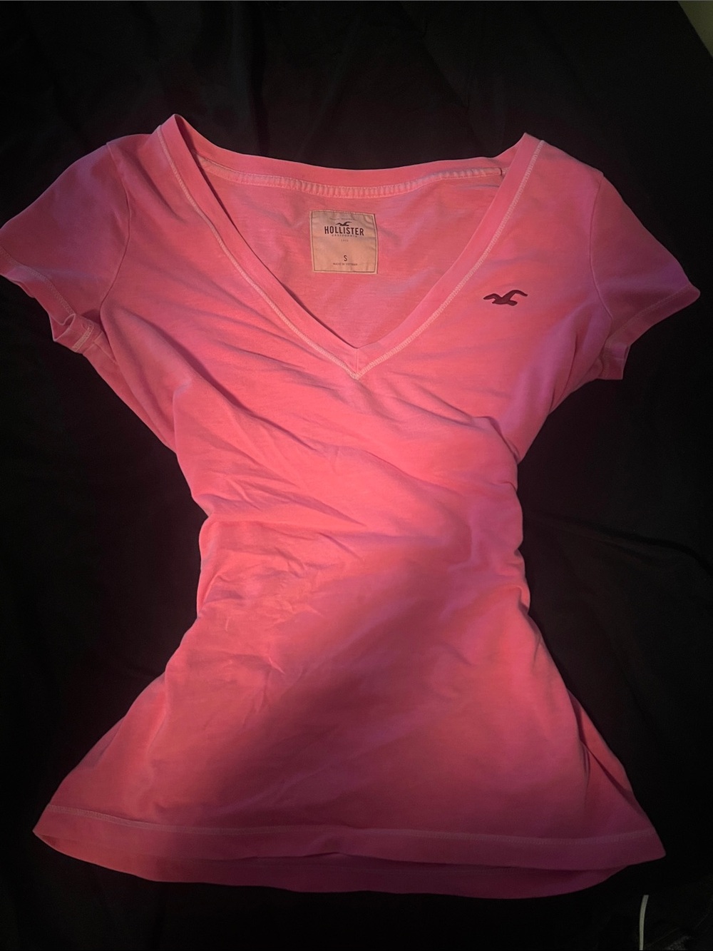 Y2K Hollister V-Neck Short Sleeve Tee